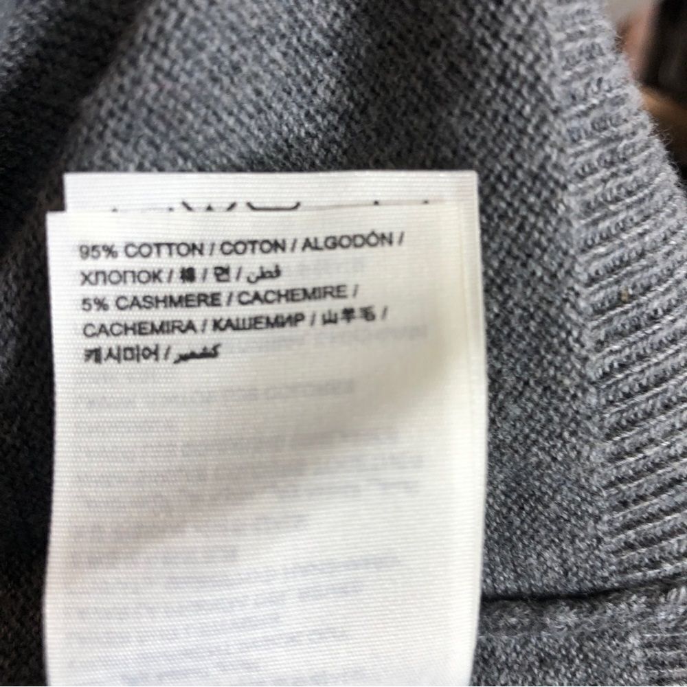 SUPERDRY Grey Pullover Cashmere Blend Melange‎ Sweater Size Large - Picture 7 of 8